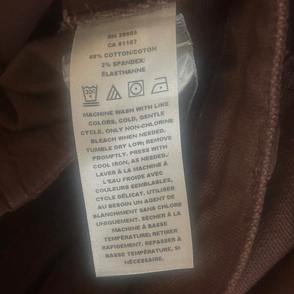 Pendleton Brown Jean Button Down Size 6 Slit Skirt - Picture 5 of 8